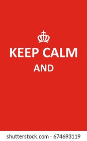 Keep Calm Banner Vector Illustration Stock Vector (Royalty Free ...