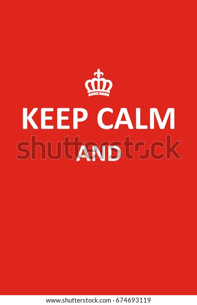 Keep Calm Banner Vector Illustration Stock Vector (Royalty Free ...