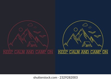 Mantén La Calle Y El Campamento En Marcha, Camping Shirt, Outdoor, Mountain, Camping Lover, Adventure Shirt, Travel Shirt, Camper, Camper Gift, Camping Group, Nature Lover 