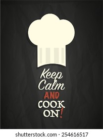 Keep calm and cook on poster