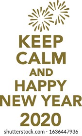 Keep calm and happy new year 2020