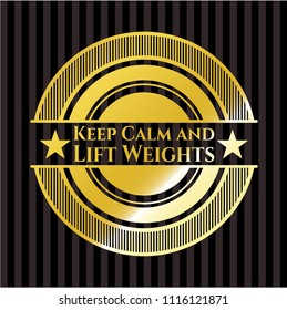 Keep Calm and Lift Weights gold badge