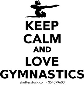 Keep calm and love gymnastics