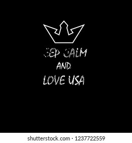 keep calm and love USA