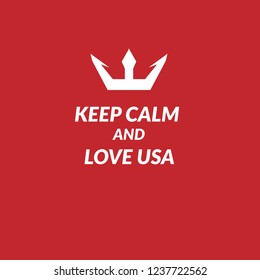 keep calm and love USA