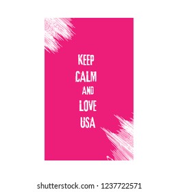 keep calm and love USA