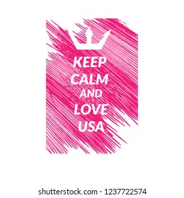 keep calm and love USA