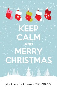 Keep calm and merry christmas