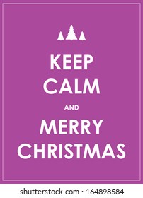 keep calm modern christmas background