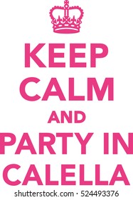 Keep calm and party in calella