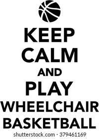 Keep calm and play Wheelchair basketball