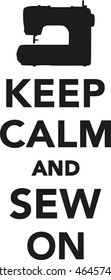 Keep calm and sew on