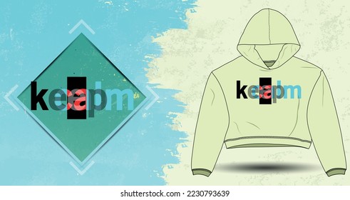 Keep calm slogan T-shirt graphics for clothes. For t-shirt or other uses pattern. T-shirt graphics for printing and embroidery.