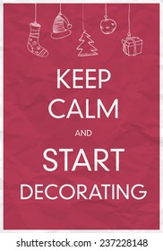 Mantener La Calma Y Empezar A Decorarse