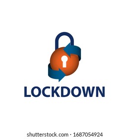 Keep calm stay home vector template. Lockdown design template.