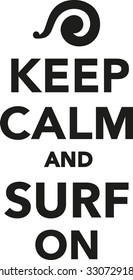 Keep calm and surf on