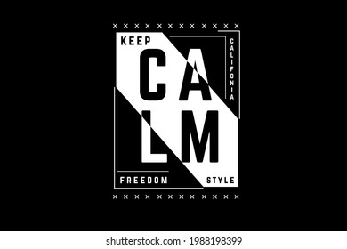 keep calm typography color white and black