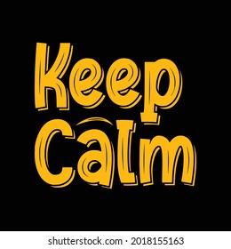 keep Calm Typography t shirt design