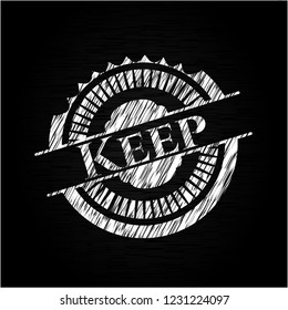 Keep chalkboard emblem