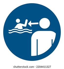 Keep children under supervision in the aquatic environment
To signify that children must be kept under supervision in the aquatic environment
