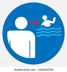 Keep children under supervision while swimming