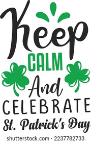 Keep Clam And Celebrate St Patrick's Day eps