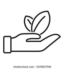 Keep clean energy icon. Outline keep clean energy vector icon for web design isolated on white background