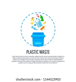 Keep clean and garbage sorting concept Gathering, sorting process of garbage.  
