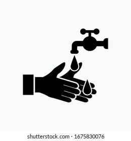 Keep Clean Icon. Hand Wash Illustration. Sign and Illustration of Prevention of Viruses.