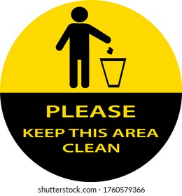 keep clean ,Silhouette of a man, throwing garbage in a bin
