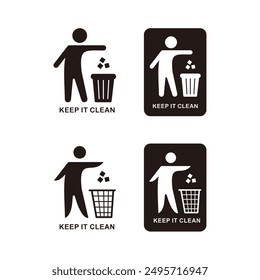keep it clean symbol for education