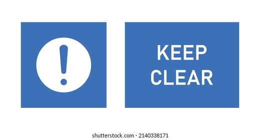 Mantener información clara. Grabación de salida de incendios con signo de exclamación. Vector