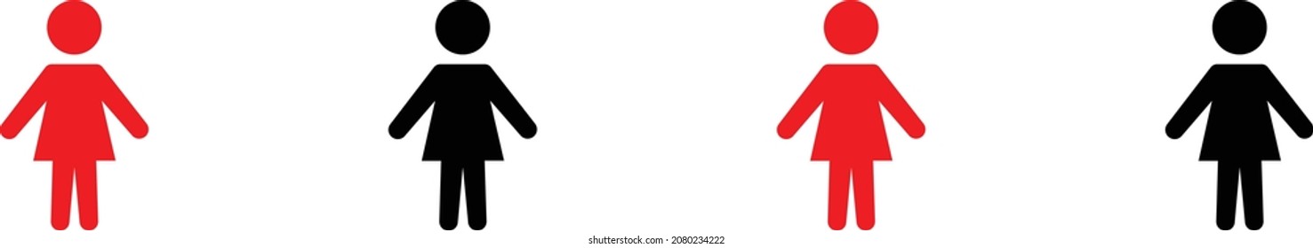 Keep distance from crowds or each other icon. Social distancing sign, can be used during coronavirus covid19 outbreak prevention