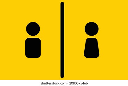 Keep distance from crowds or each other icon. Social distancing sign, can be used during coronavirus covid19 outbreak prevention 