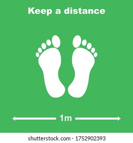 Mantener a distancia los pasos de pie caminando por la vida