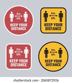 keep distance sign preventive measures, keep the distance, coronavirus pandemic precaution