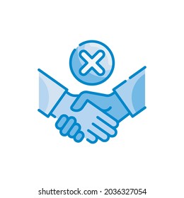 Behalten Sie Distance Vektorblau Farben Symbol-Stil Illustration. EPS10-Datei