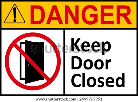 Keep door closed sign. Make sure door is closed after passing through it. Provide security, maintain temperature conditions, prevent the spread of smoke or fire. Prevent unauthorized access.
