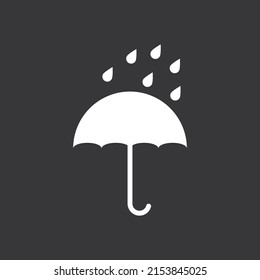 Keep Dry Icon On Grey Background