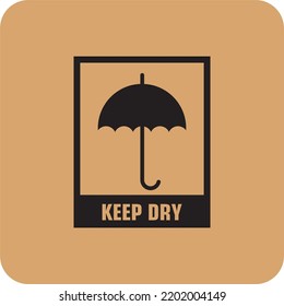 Keep Dry Icon , Packaging Icon