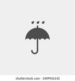 Keep dry icon. Packaging symbol