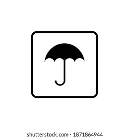 Keep dry icon and vector graphics