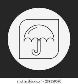 Keep dry line icon