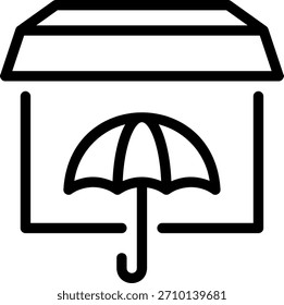 Mantener Vector de ilustración de icono de línea seca