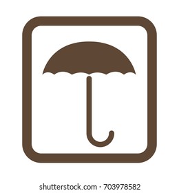 keep dry protect cargo from excessive humidity symbol isolated on white background