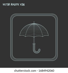 Halten Sie das Symbol für die Linie des Trockenzeichens gedrückt. Vektorgrafik der trockenen Symbol-Linie einzeln auf sauberem Hintergrund für Ihr Web-Mobile-App-Logo.