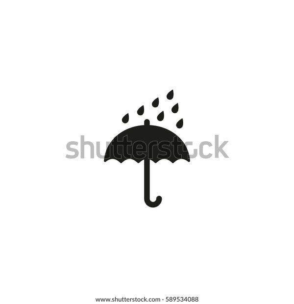 Keep Dry Symbol Isolated On White Stock Vector (Royalty Free) 589534088