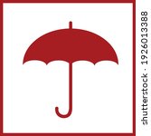 Keep dry symbol (red umberrela)