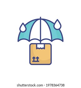 Keep Dry vector icon style illustration. EPS 10 File