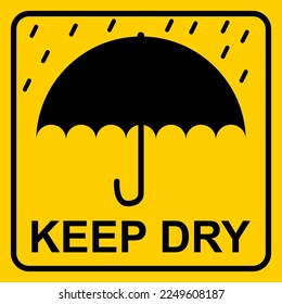 Keep Dry Warning Sticker For Product Packaging